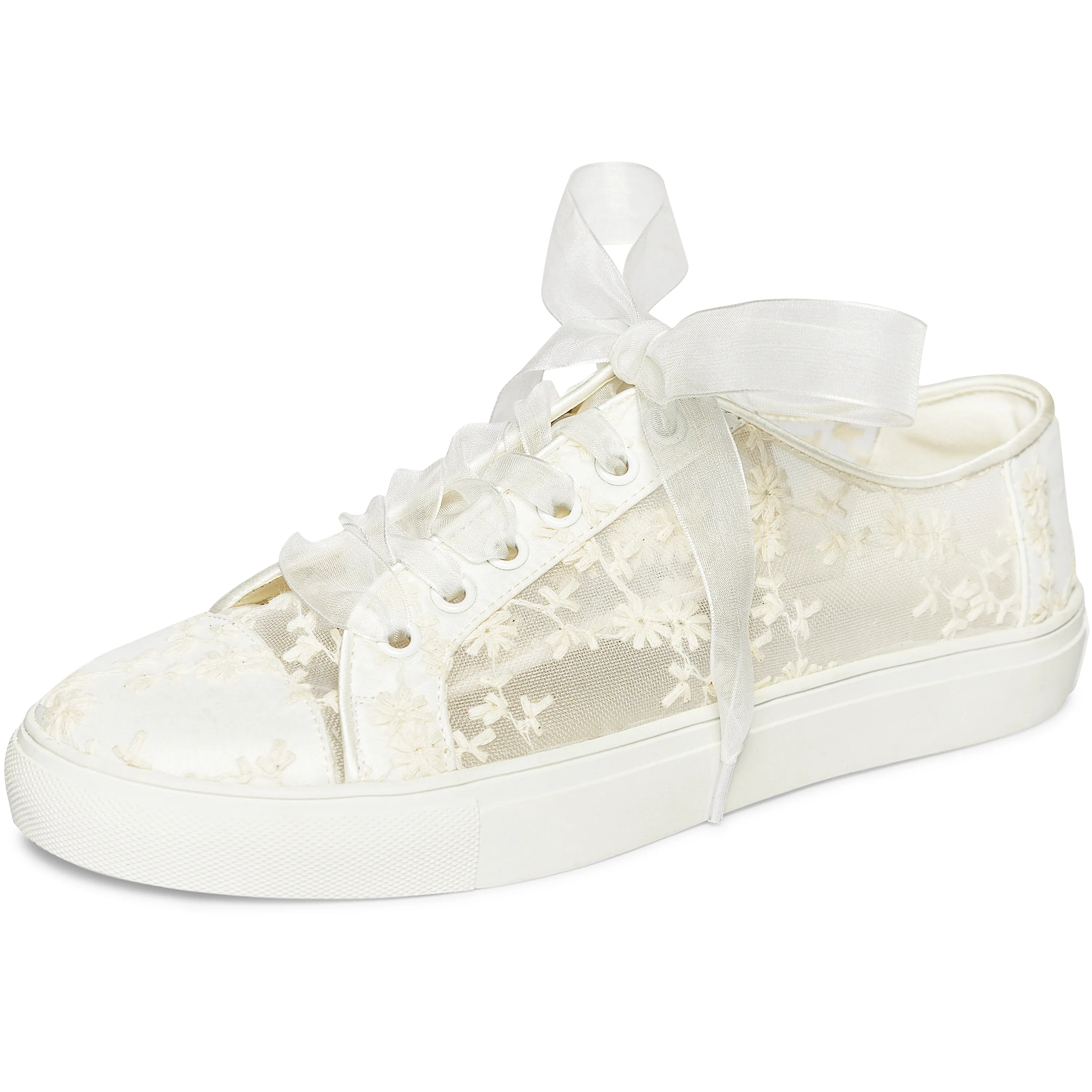 8835 Wedding Shoes Bridal Sneakers Flats Bride Tennis Shoes Lace Sneakers