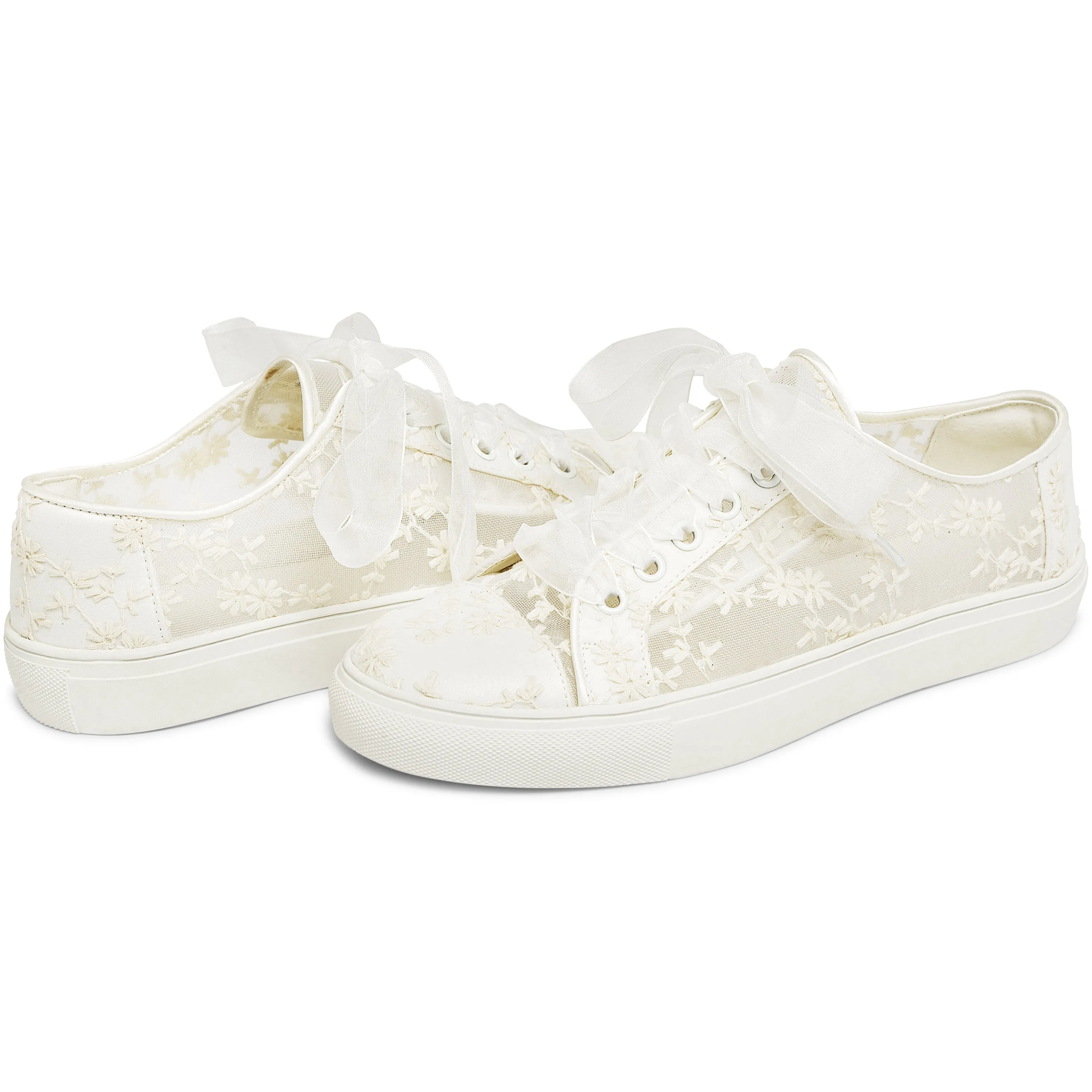 8835 Wedding Shoes Bridal Sneakers Flats Bride Tennis Shoes Lace Sneakers