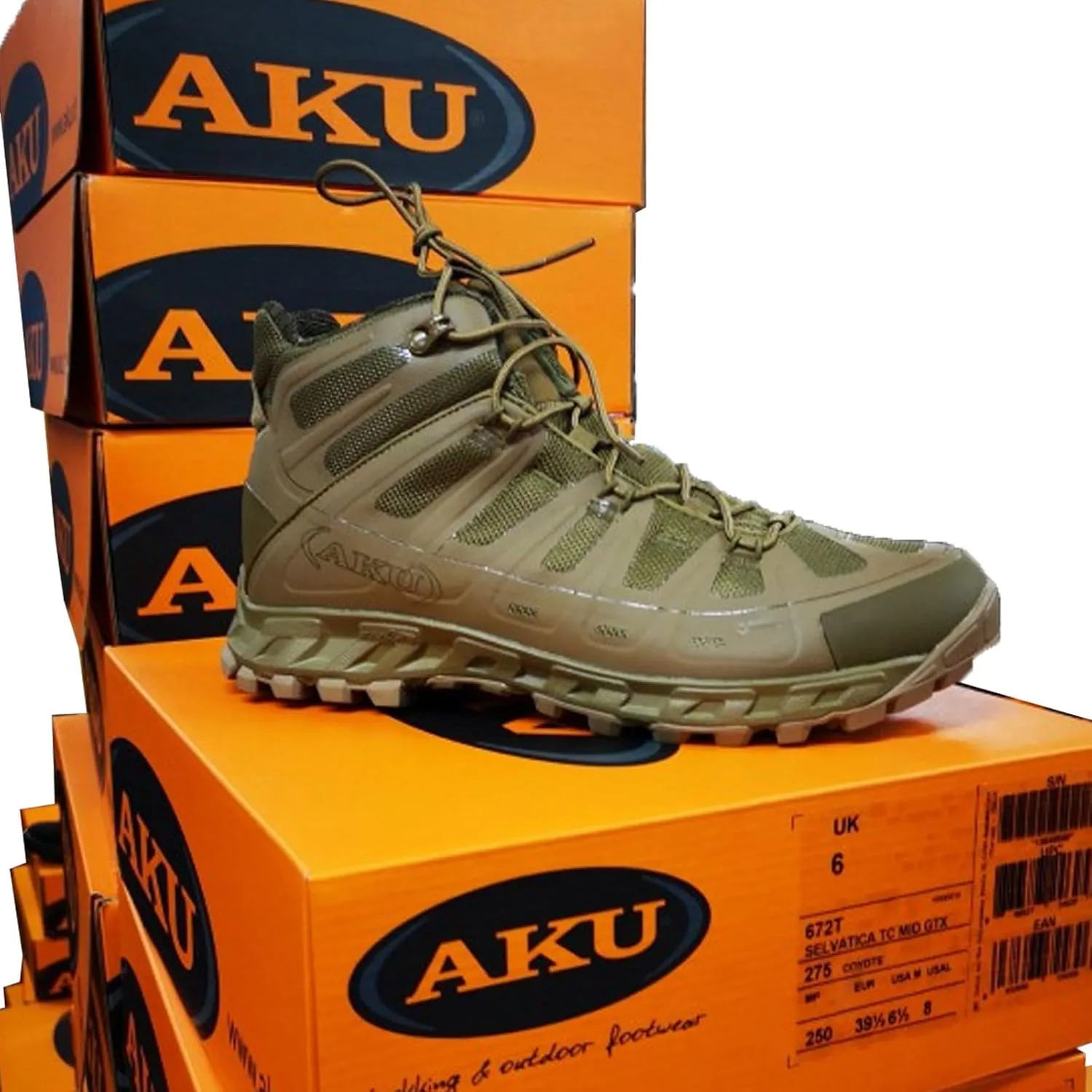 AKU Men's Selvatica Tactical Mid GTX Multi-Purpose Durable Lightweight Breathable Flexible Comfortable Ankle-High Laced Boots