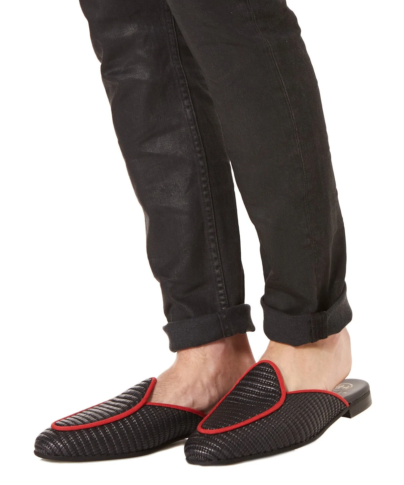 ANTIBES MULES IN BLACK