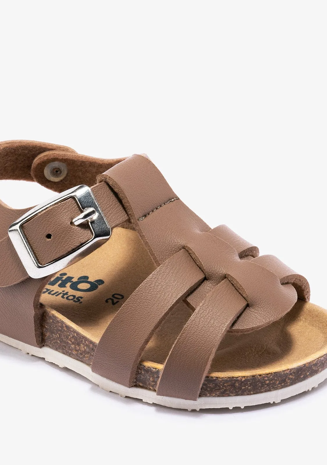 Baby's Taupe Bio Buckle Sandals
