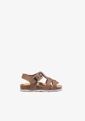 Baby's Taupe Bio Buckle Sandals