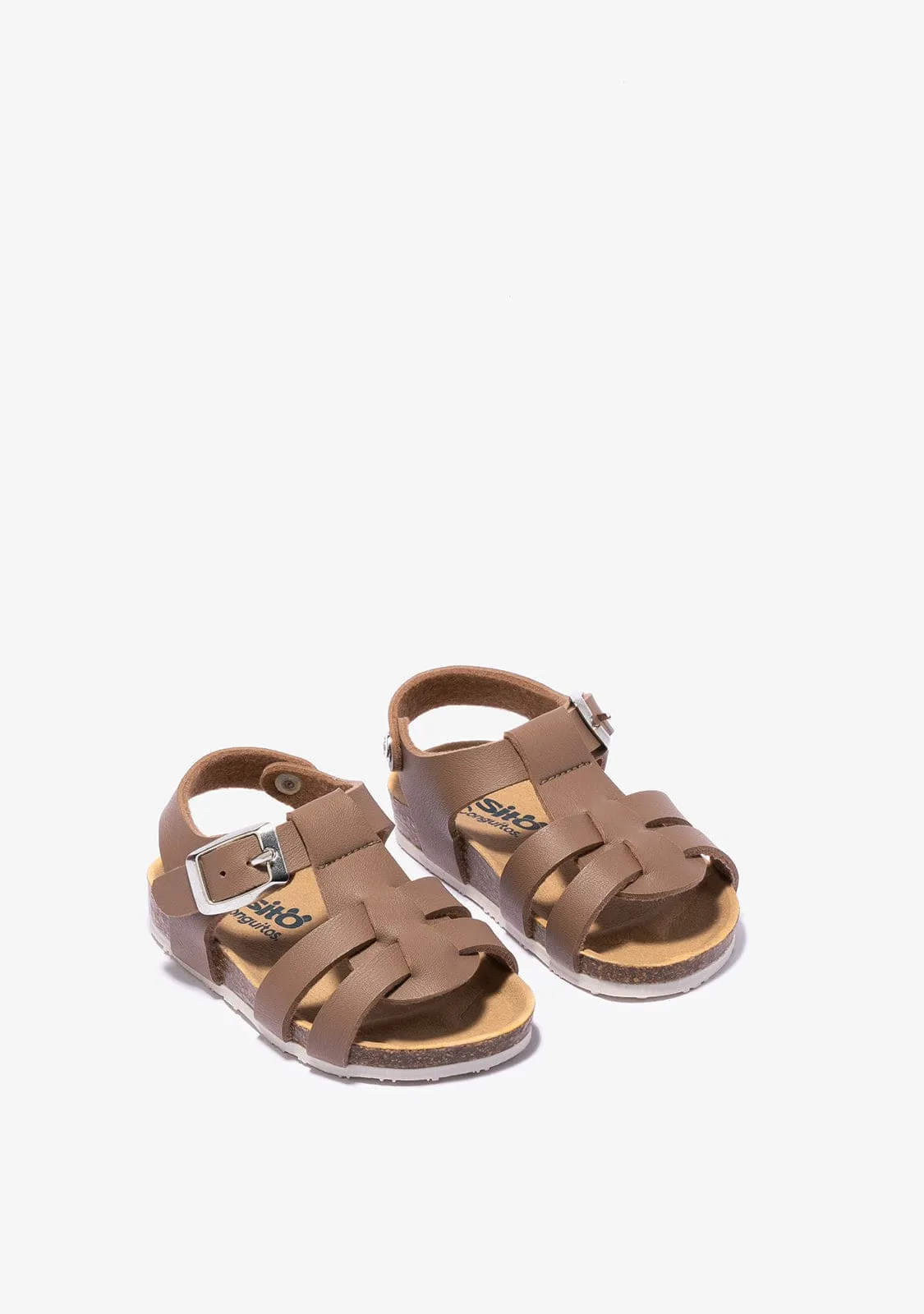 Baby's Taupe Bio Buckle Sandals