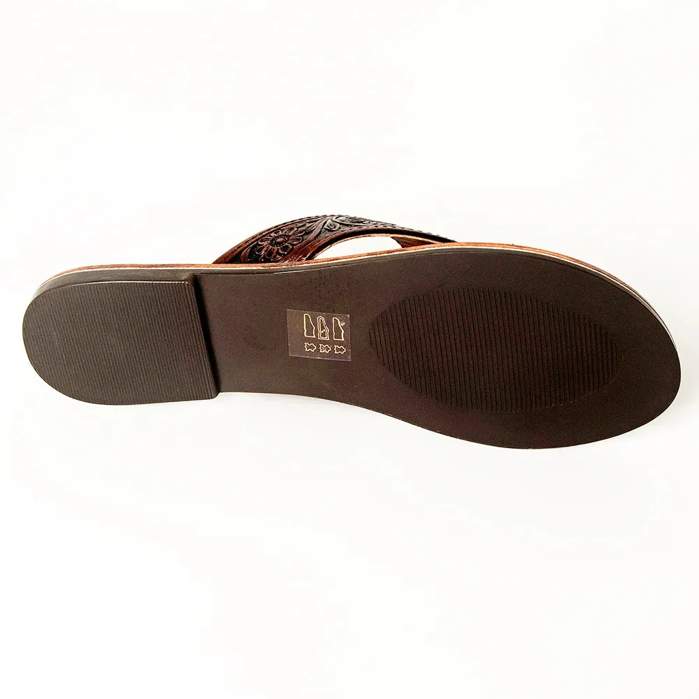 Blythe Island Western Leather Sandals