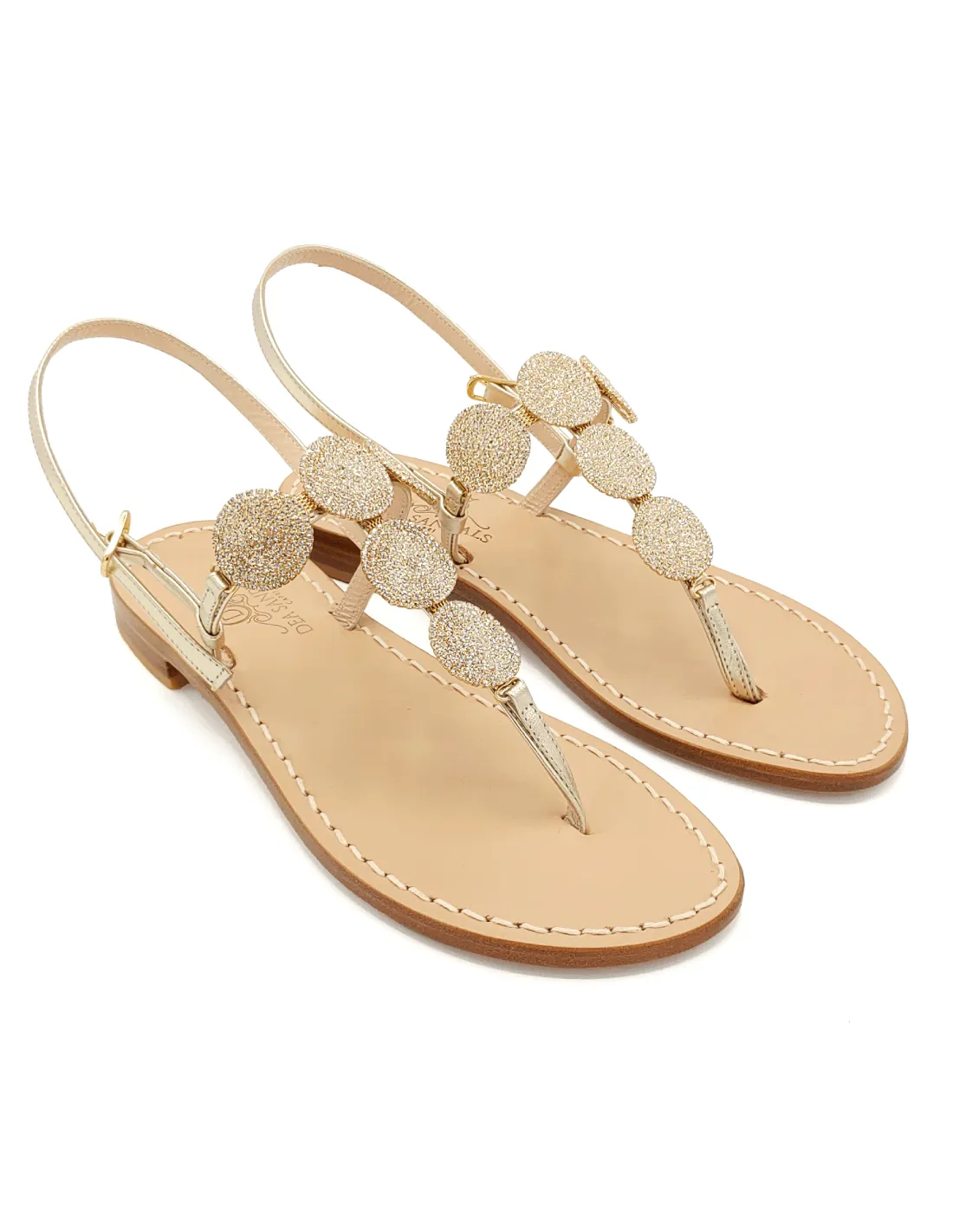 CAPRI LIGHTHOUSES GOLD SANDALS (DS965CP)