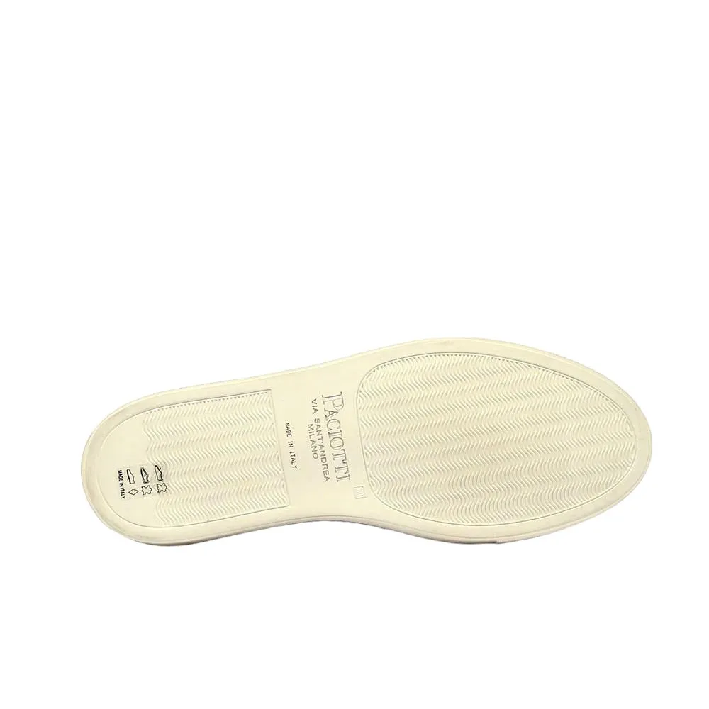 Cesare Paciotti Luxury Italian Men's Nappa Soft Bianco White Sneakers (CPM5344)