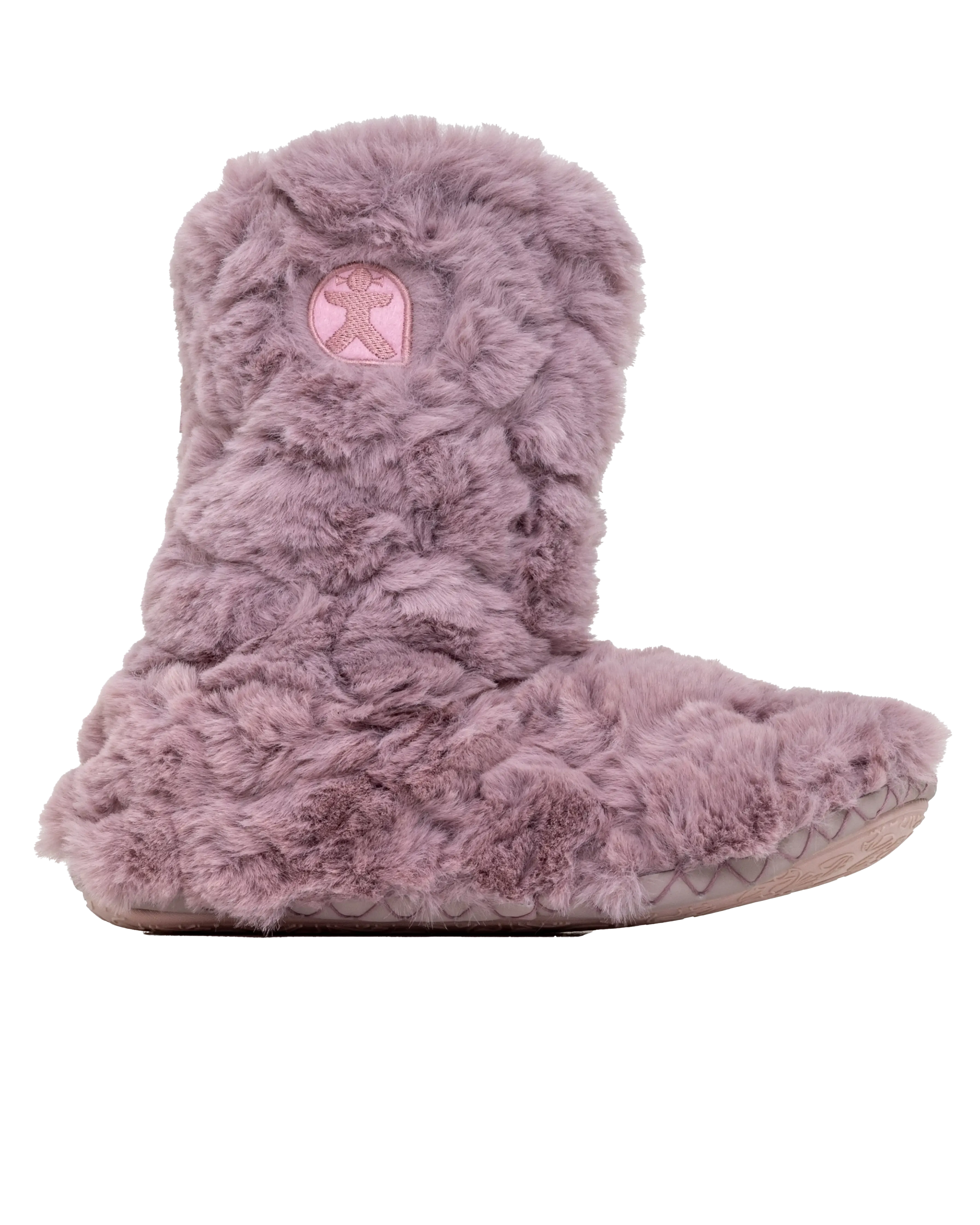 Cole Luxury Faux Fur Slipper Boots in Pink Sorbet