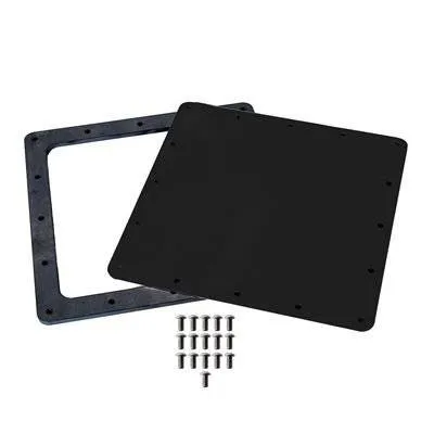 Detroit Speed Access Door - 9 x 9 in Square - 1/8 in Thick Cover - Black