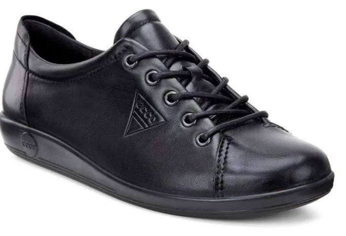 Ecco Women's Soft 2 Sneakers- Black