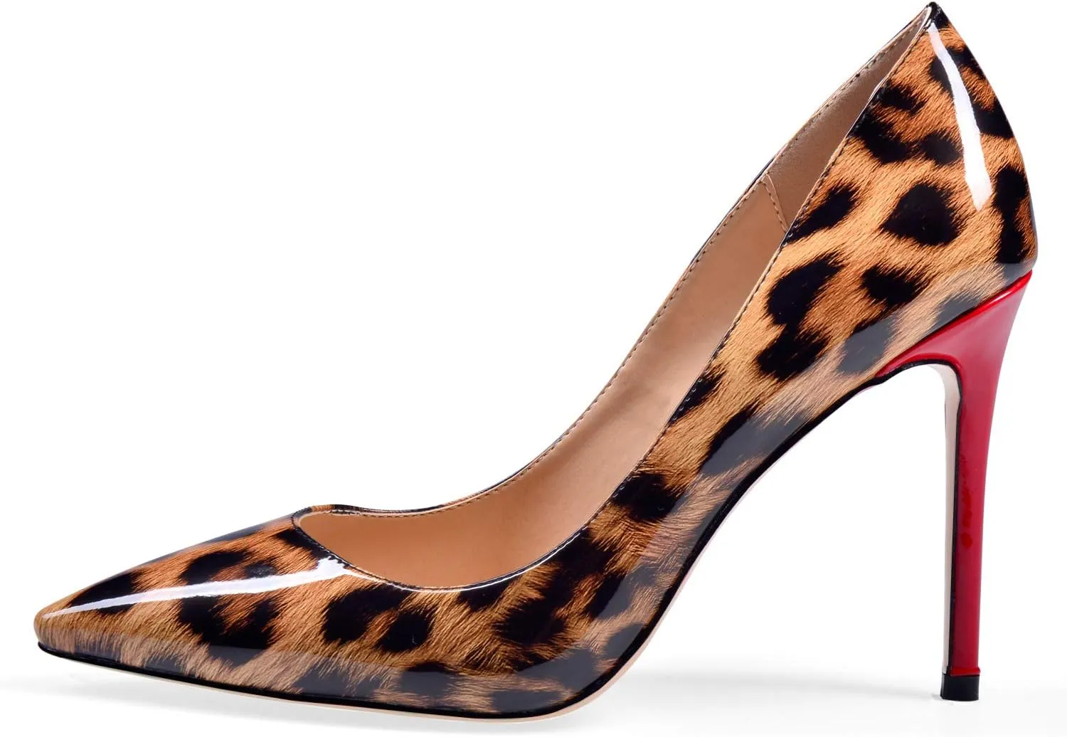 Eldof Womens High Heel Pumps, Pointy Toe Sexy Elegant Stiletto Heels 4inches Slip on Party Wedding Comfort Classic High Heels