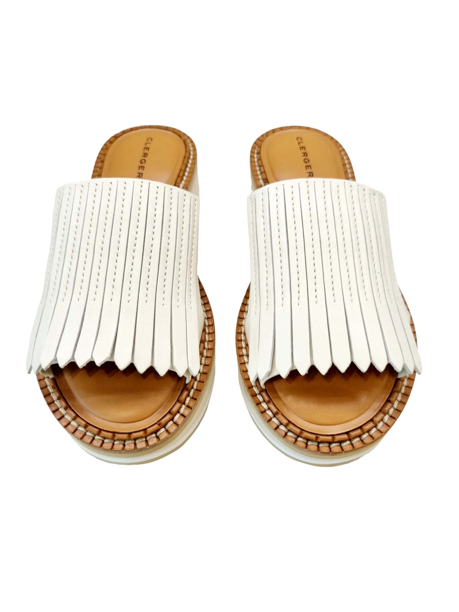 Fama Ivory Slip-On Sandals