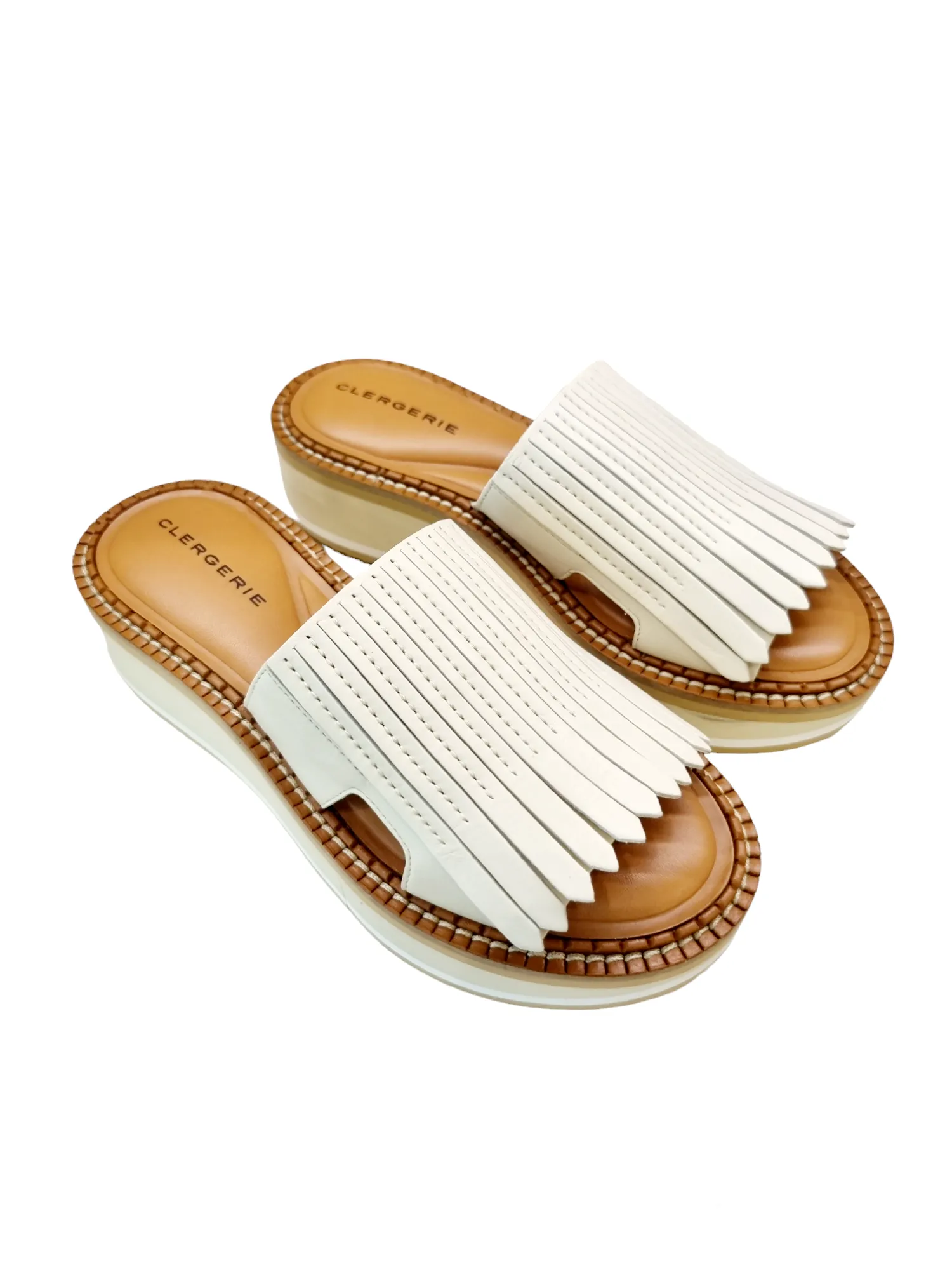 Fama Ivory Slip-On Sandals