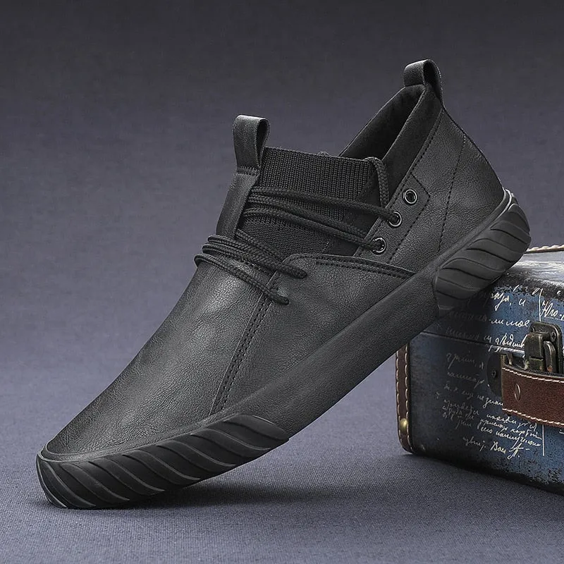 Fashion British High Top Loafers Designer Sneakers