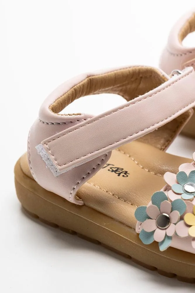 Flower Open Toe Sandal Pink