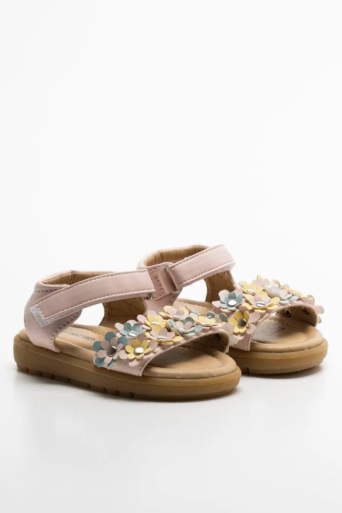 Flower Open Toe Sandal Pink