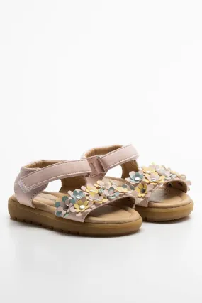 Flower Open Toe Sandal Pink