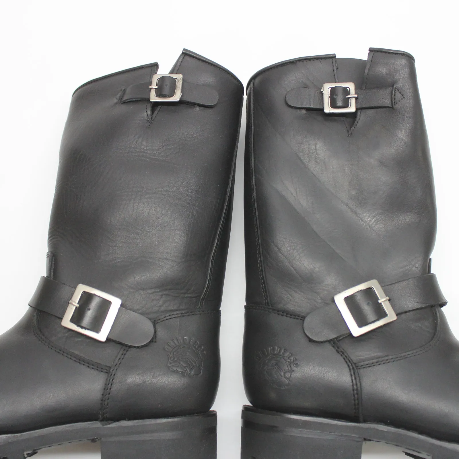 Grinders Wild One Leather Unisex Boots - UK 6 - US 8.5 Women / 7 Men - EU 40