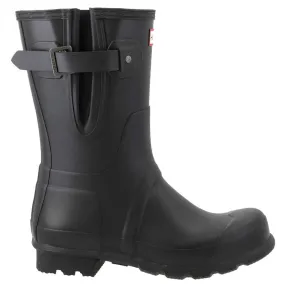 Hunter Mens Boots Original Side Adjustable Short Casual Wellington Rubber - UK 7