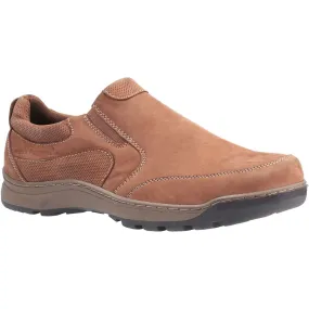 Hush Puppies Jasper Leather Men's Tan Nubuck Loafers