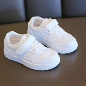 Kids Boys/Girls Soft Soled White Sports Shoes