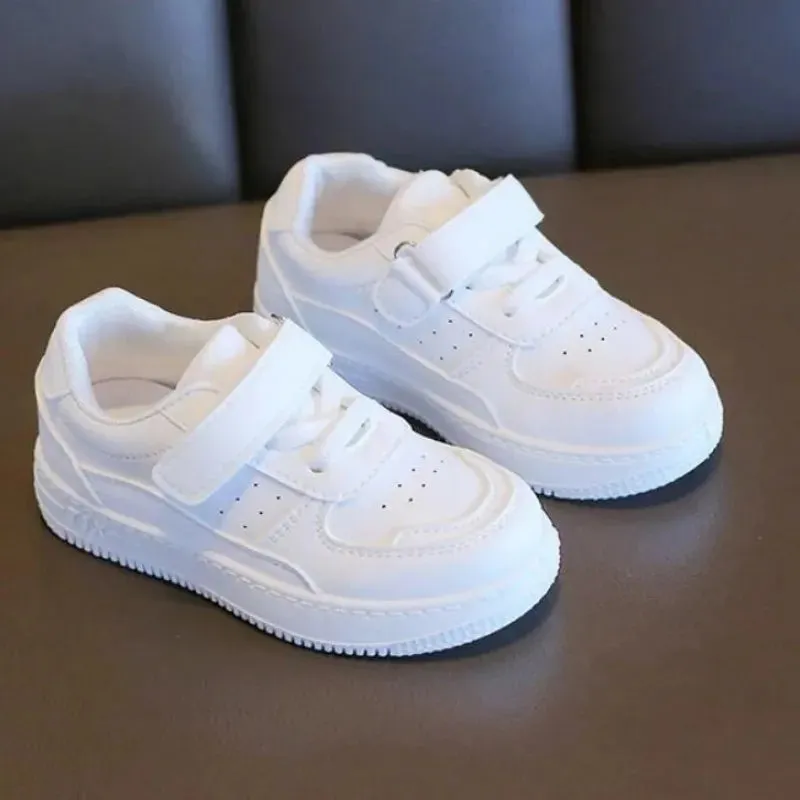 Kids Boys/Girls Soft Soled White Sports Shoes