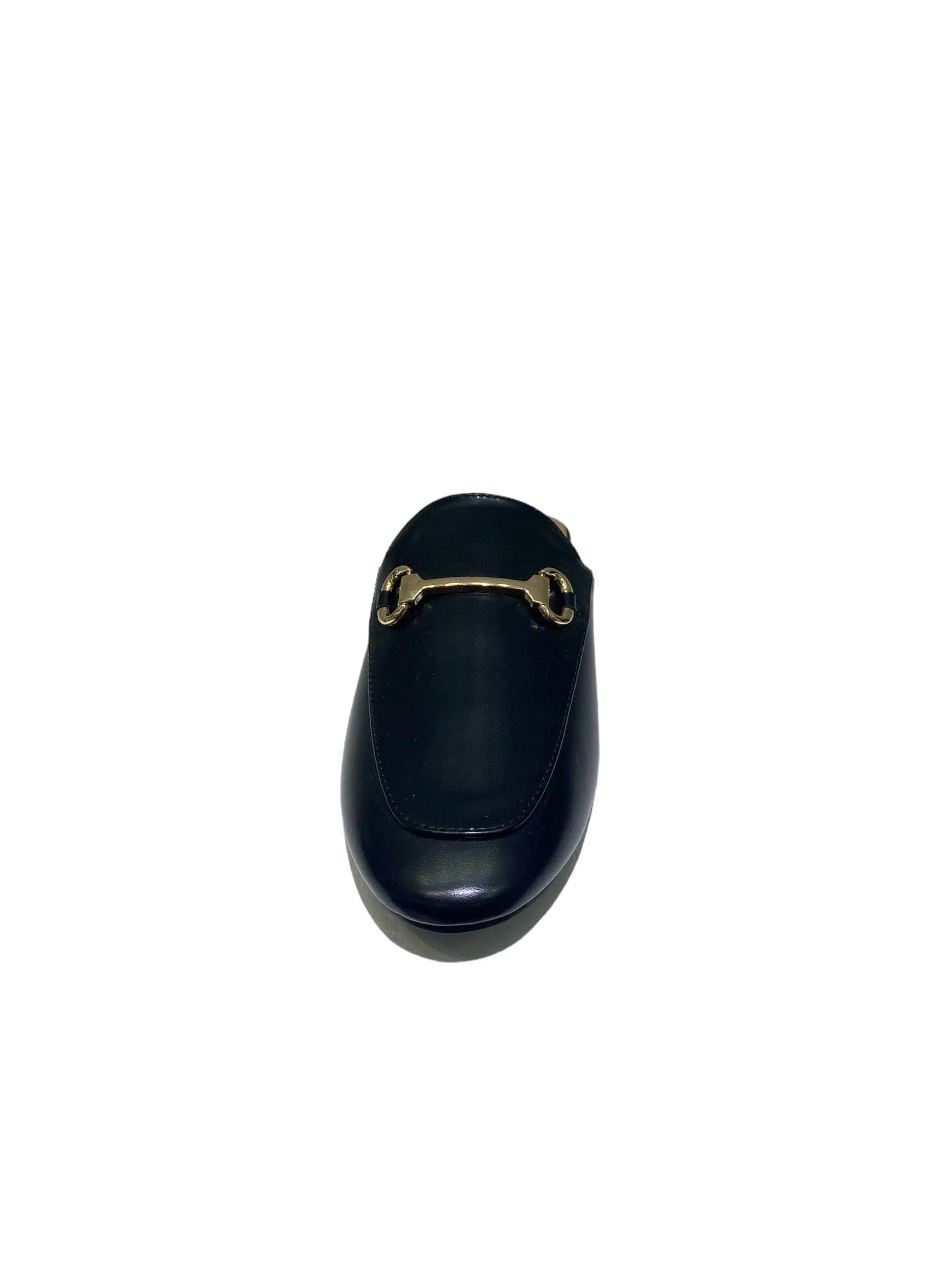 Luna - Sabot Mules Pantofolina Donna Flat Punta Tallone Scoperto Nero