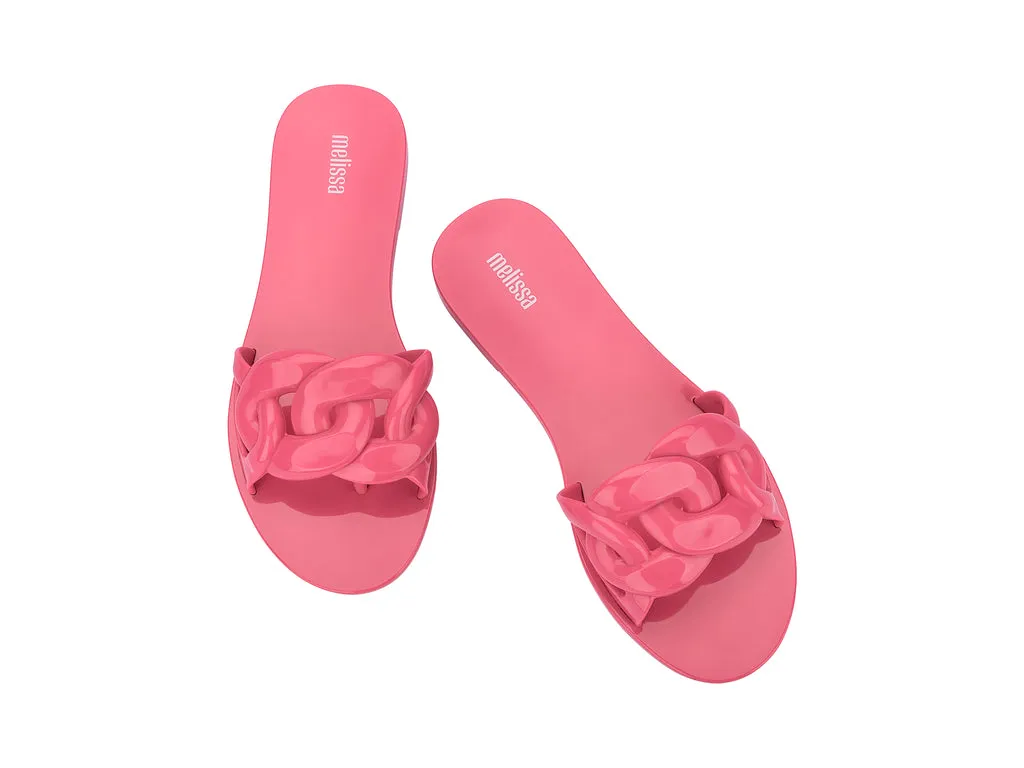 Melissa Jelly Chain AD Flat Pink Flipflops For Women