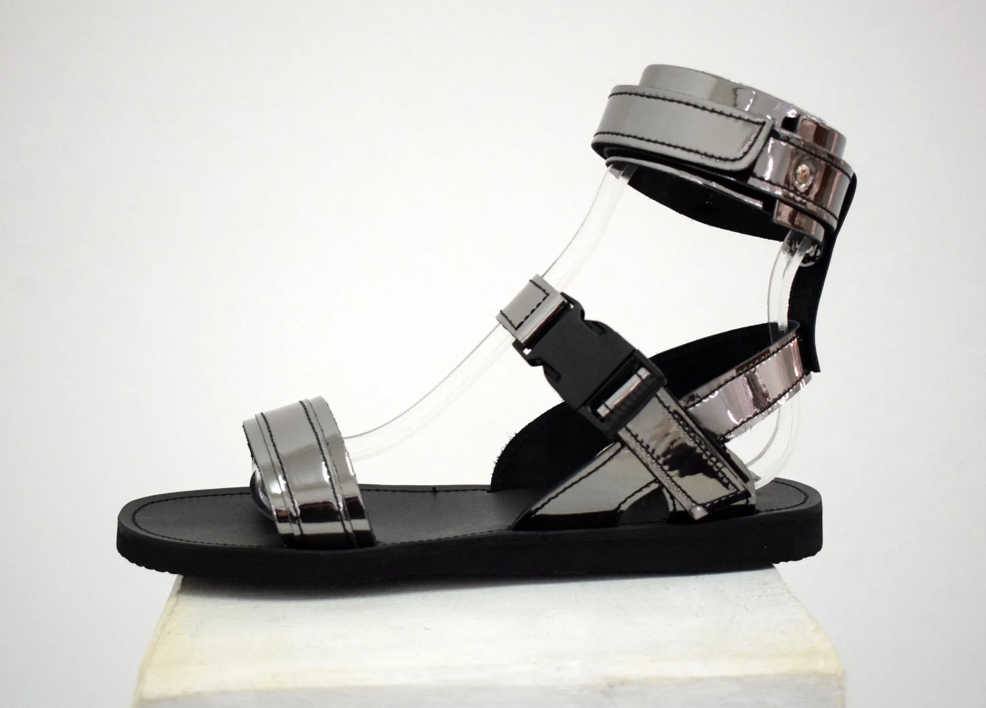 Men Greek leather sandals, Dark silver color, Handmade Sandals, Men Sandals, Draco Men Sandals, Genuine Leather sandals, Sport men Sandals