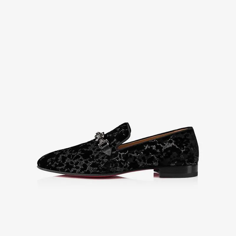 Men Suede Buckle Dress Loafers