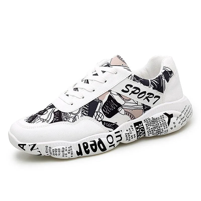 Men's Casual Lace-Up Sneakers