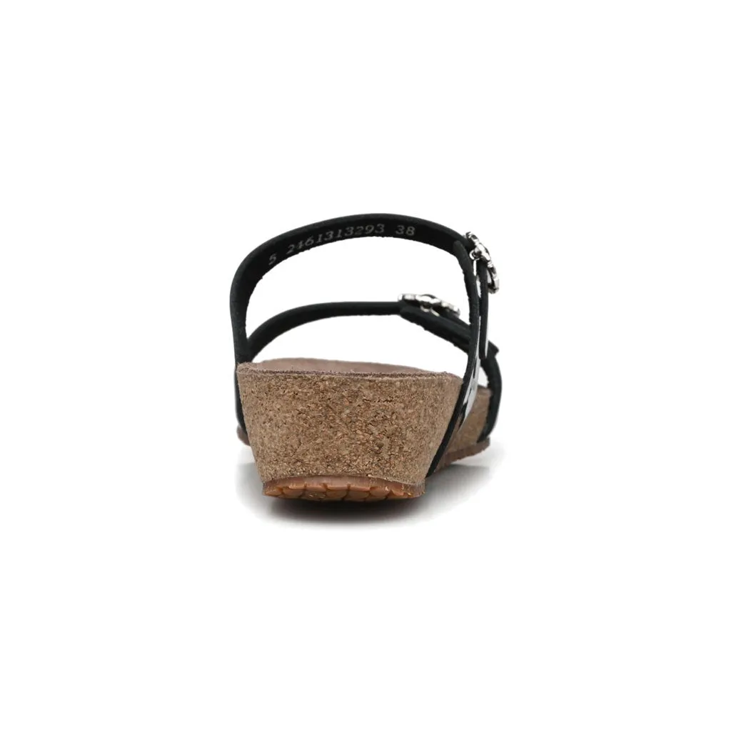 Mephisto Idelya Patent Leather Women's Slide Sandals