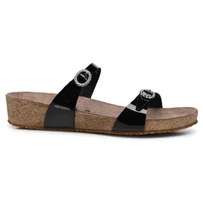 Mephisto Idelya Patent Leather Women's Slide Sandals
