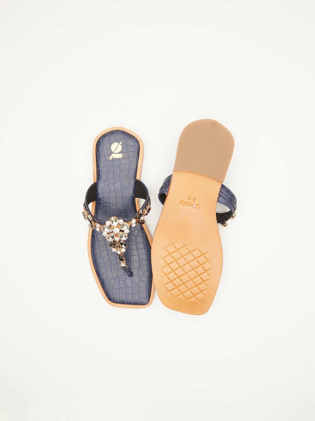 NAVRATAN SAPPHIRE THONGS