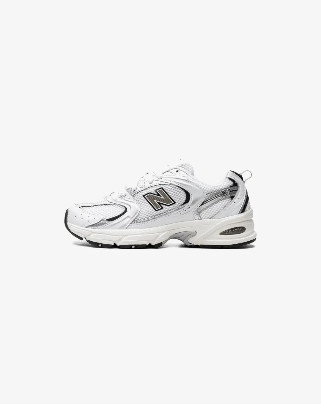 New Balance 530 White Silver Black Sneakers
