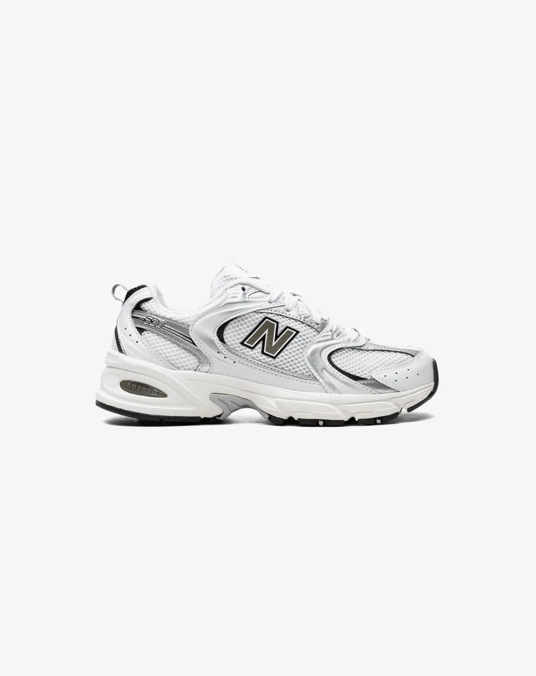 New Balance 530 White Silver Black Sneakers