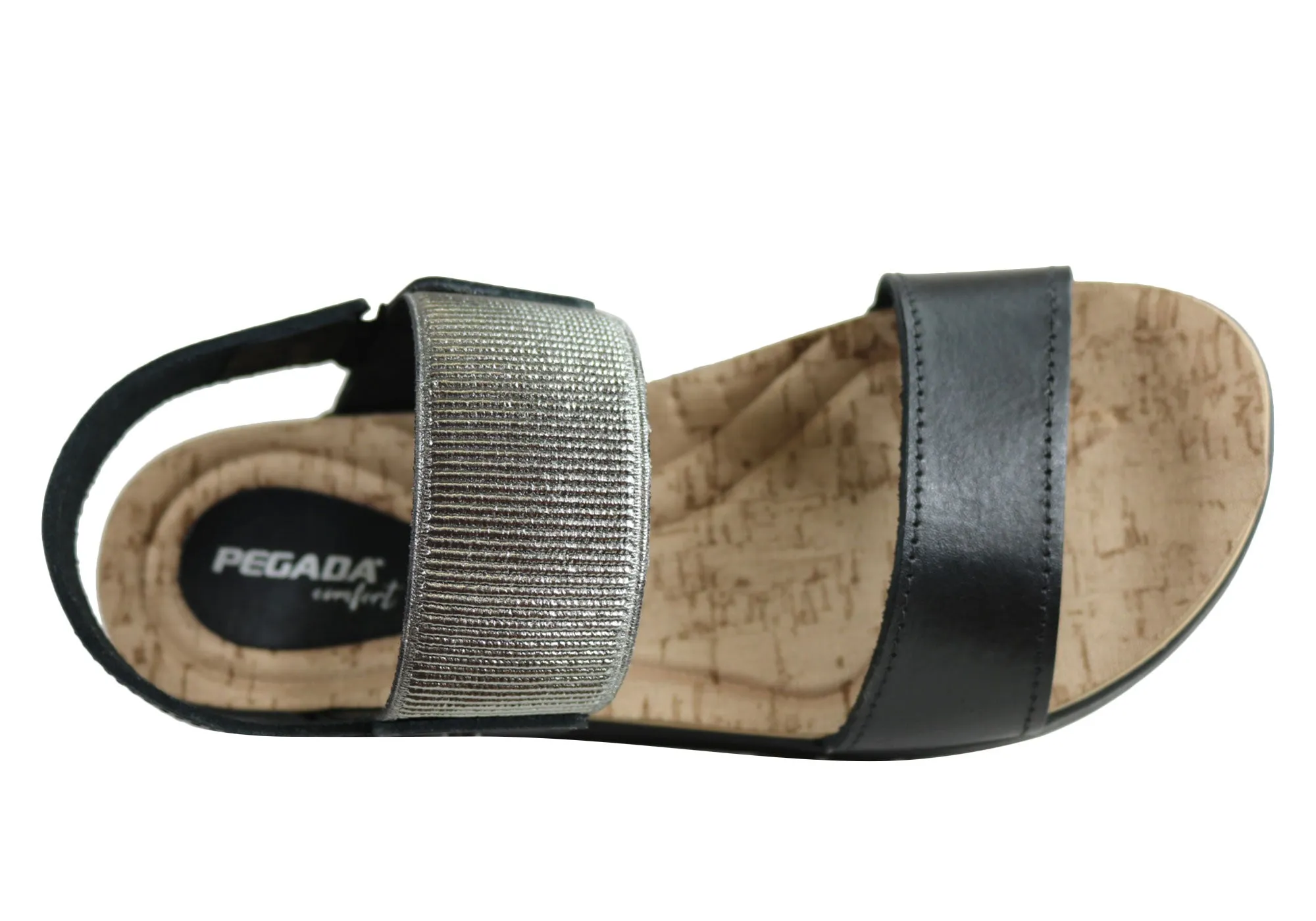 Pegada Rosie Womens Comfort Cushioned Leather Sandals Made In Brazil