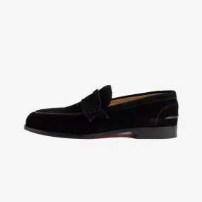 penny straps loafers Suede
