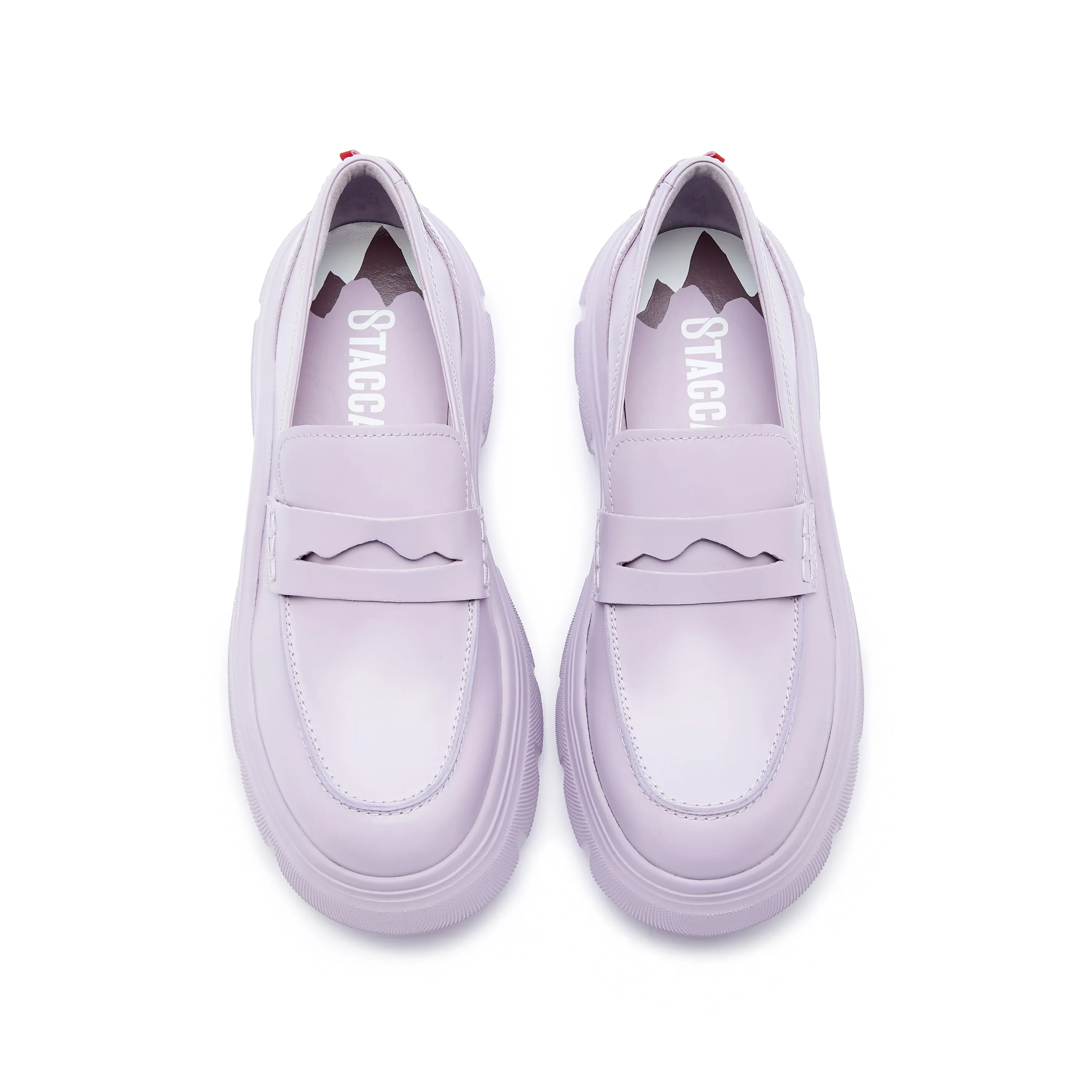 Purple CNY x ST Platform Loafers