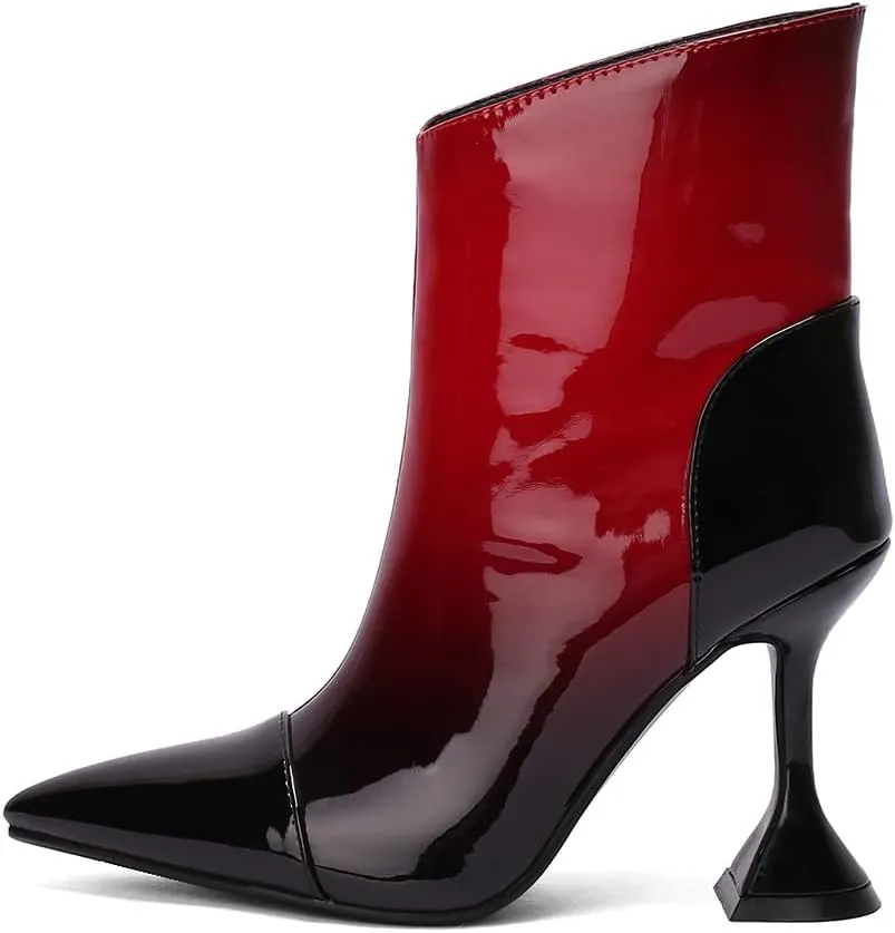 Roimaash Elegant Women Dress Boots High Heels Pointed Toe