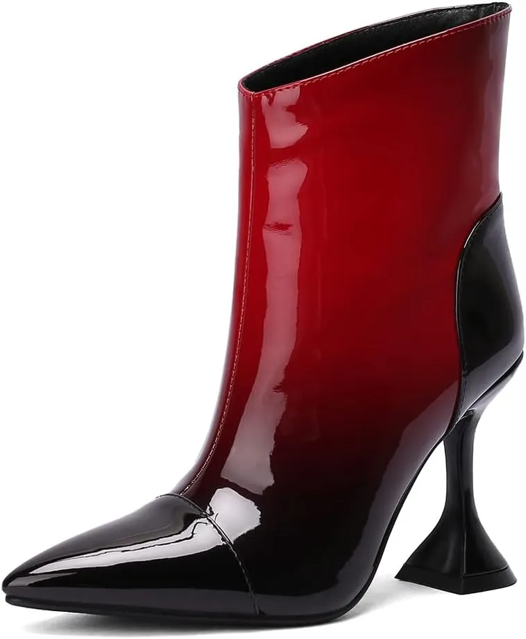 Roimaash Elegant Women Dress Boots High Heels Pointed Toe