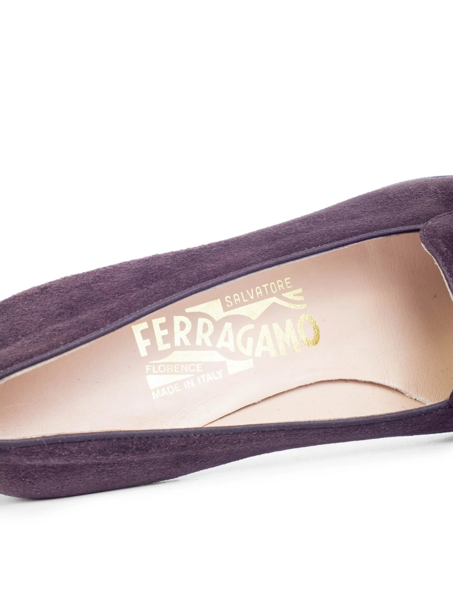 Salvatore Ferragamo Suede Alberta Square Cap Toe Tassel Loafers Brown