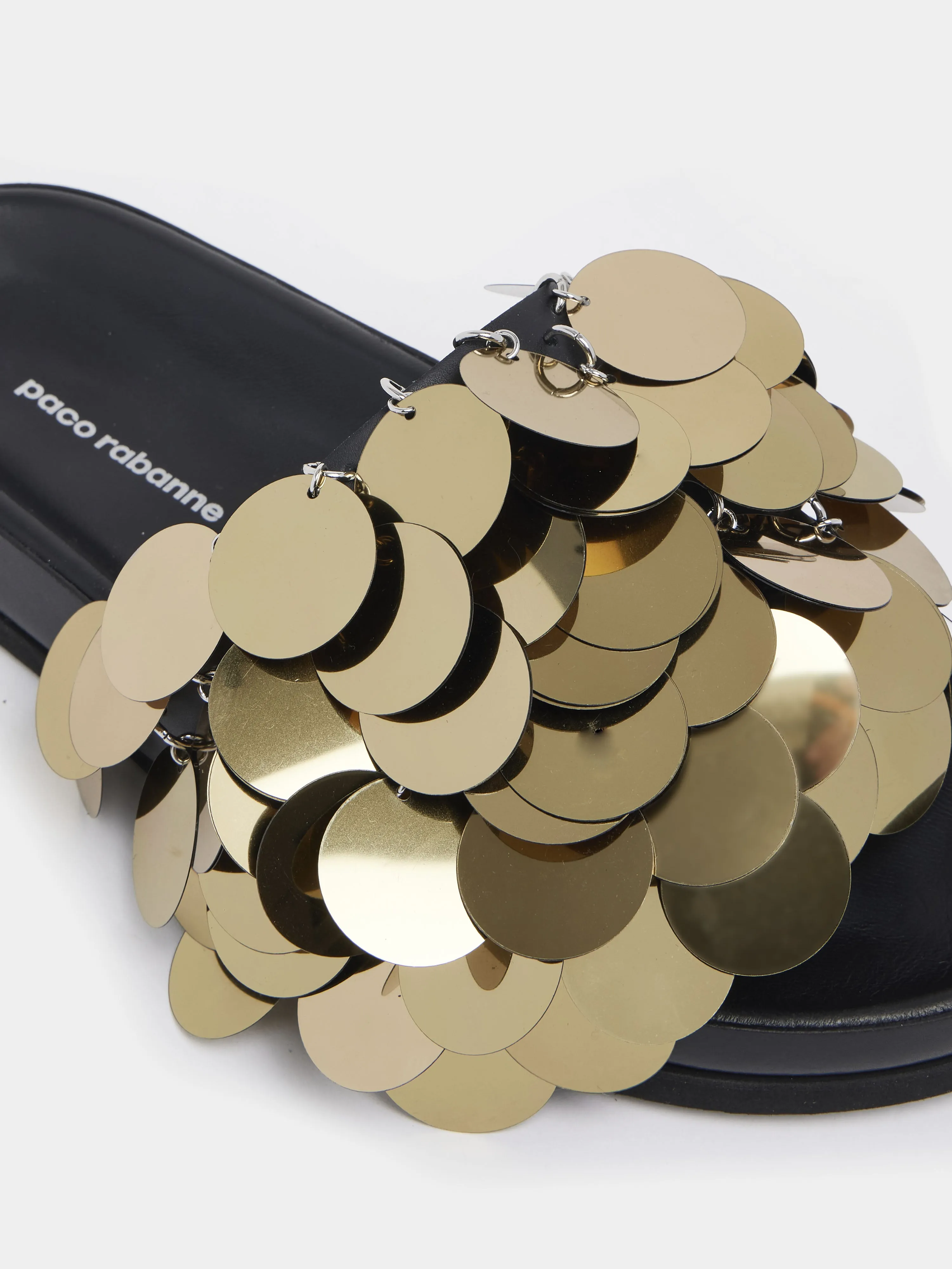 sequin-embellished slides