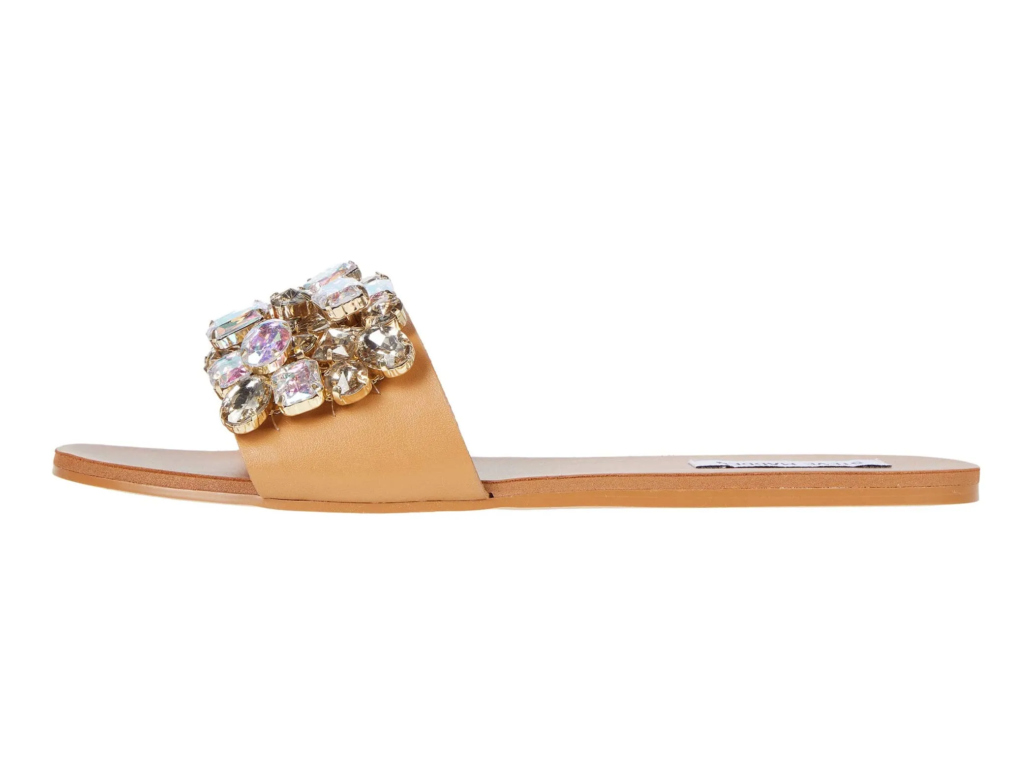 Steve Madden Women's BRIONNA Jeweled Embellished Sandals RHINESTONE (8, RHINESTONE)