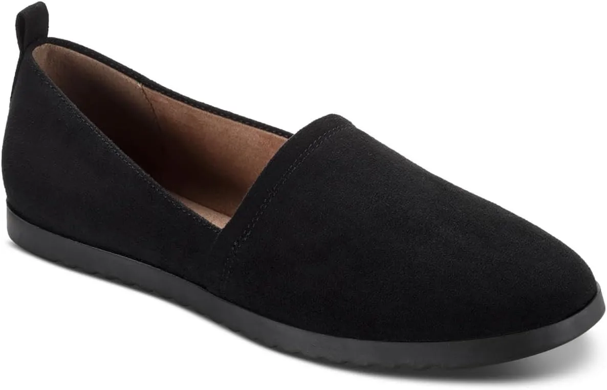 Style & Co. Womens Nolaa Faux Leather Slip-On Loafers Black 7.5 Medium (B,M)