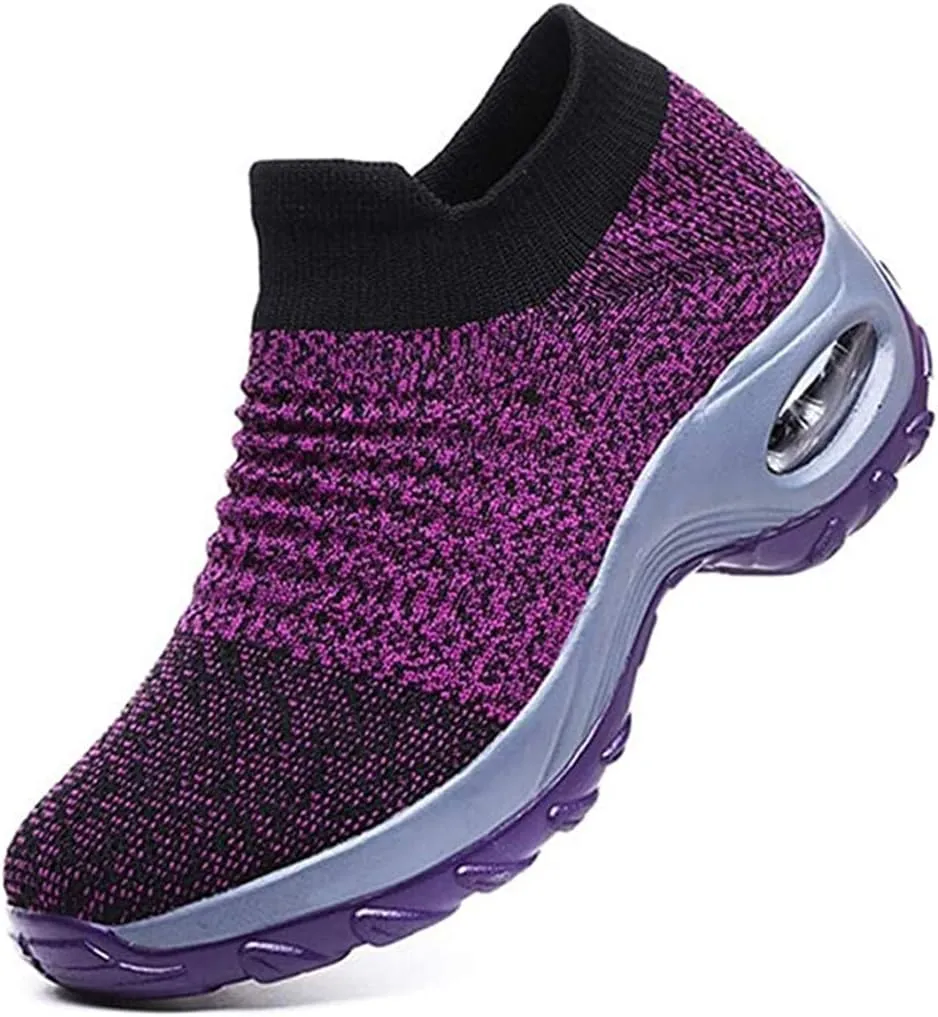 Super Soft Women’s Walking Shoes Ladies Soft Comfy Sole Sneakers Sock Shoes