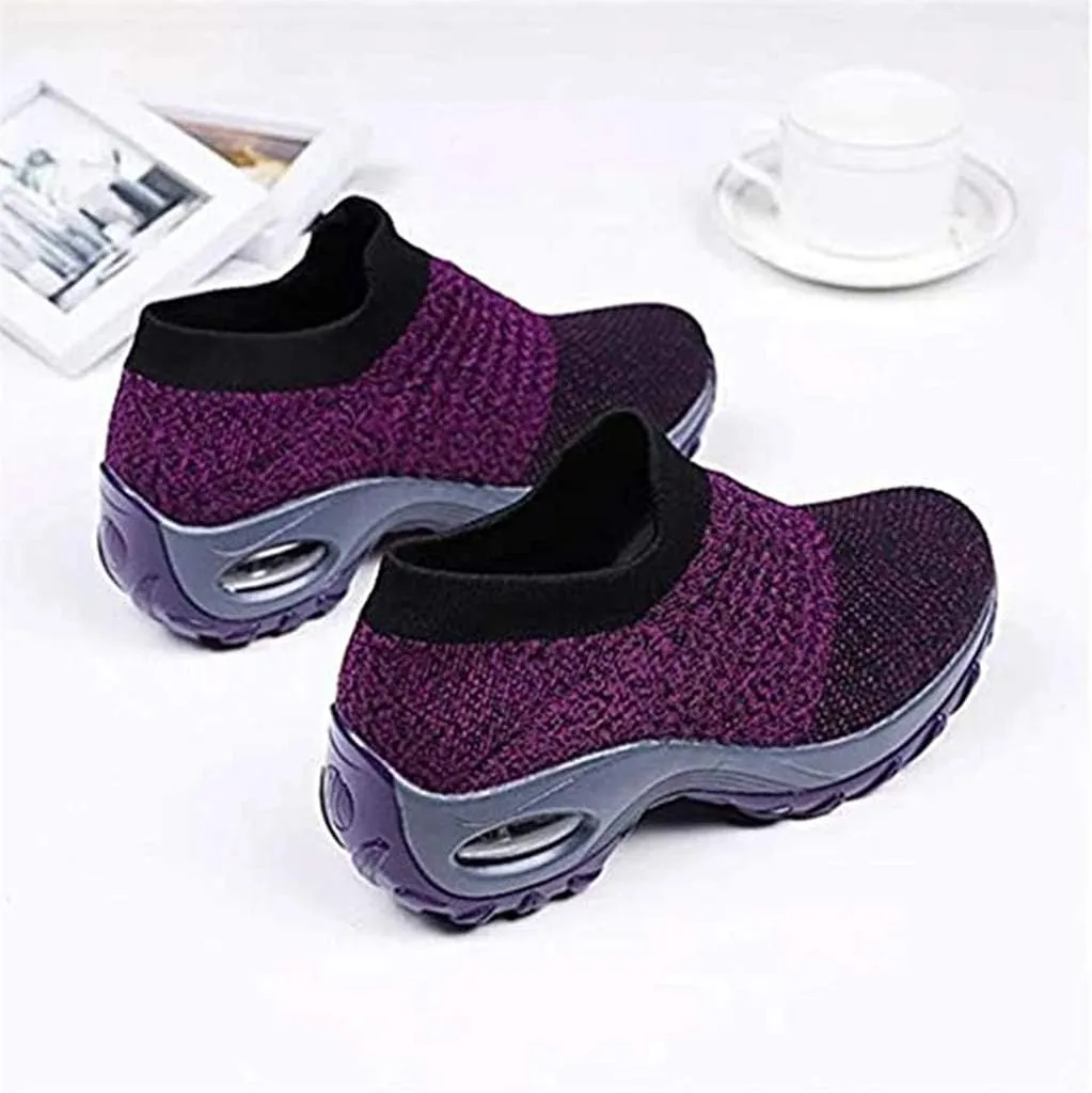 Super Soft Women’s Walking Shoes Ladies Soft Comfy Sole Sneakers Sock Shoes