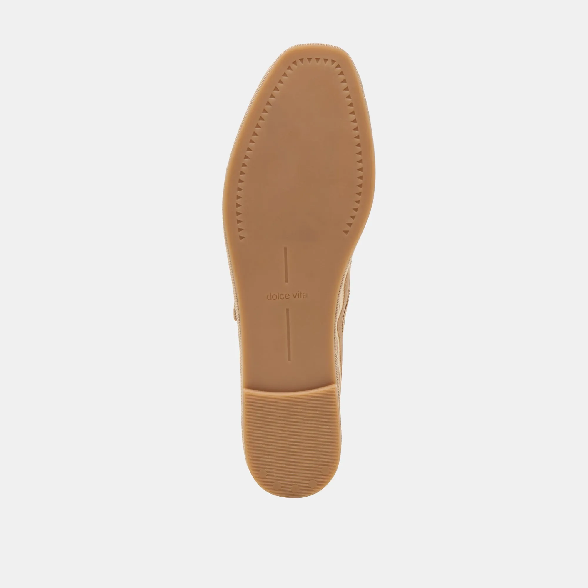 TAMEKA BALLET FLATS TAN STRIPE MESH