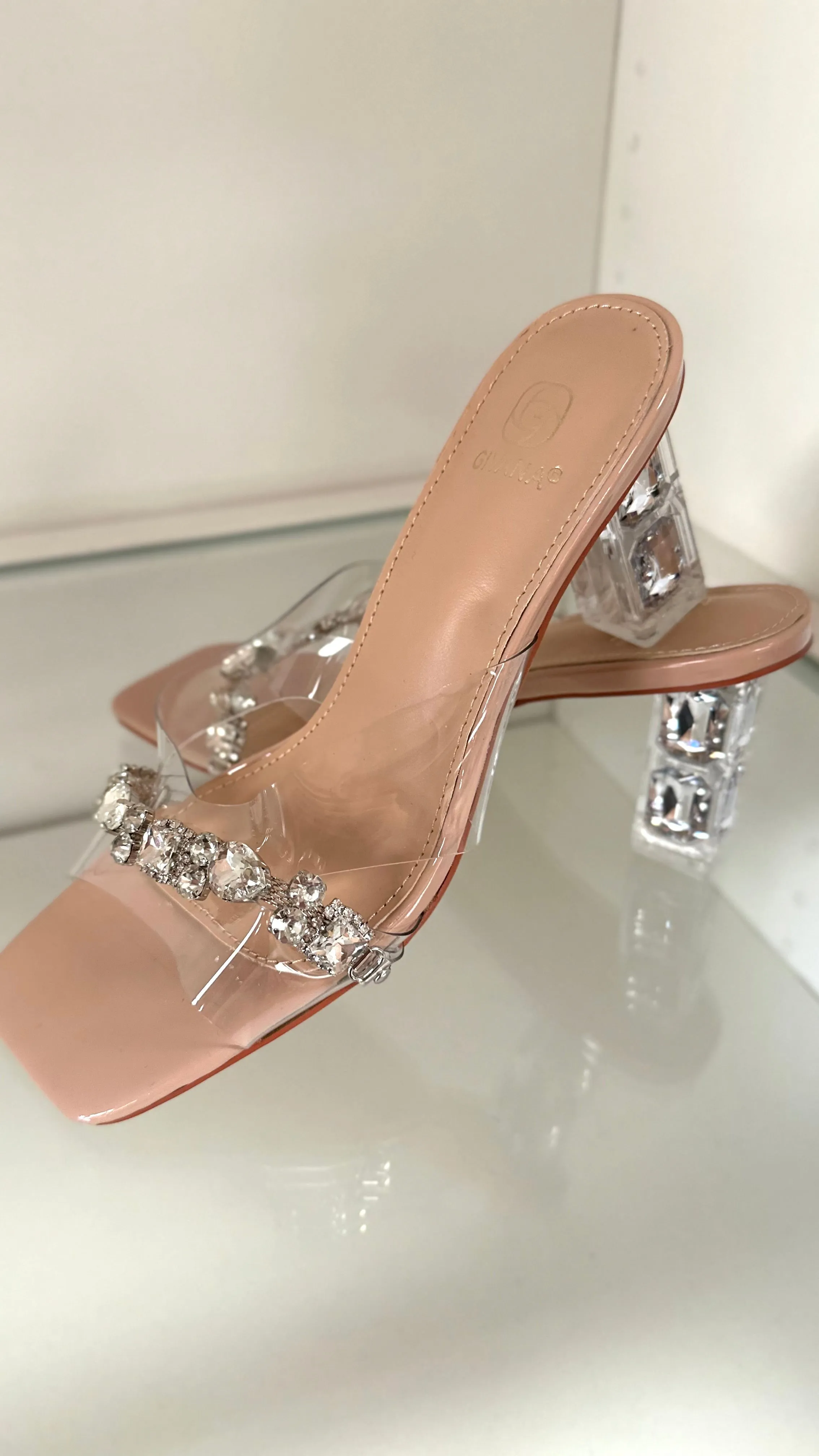 Trudy Diamante Strap and Heel Sandals