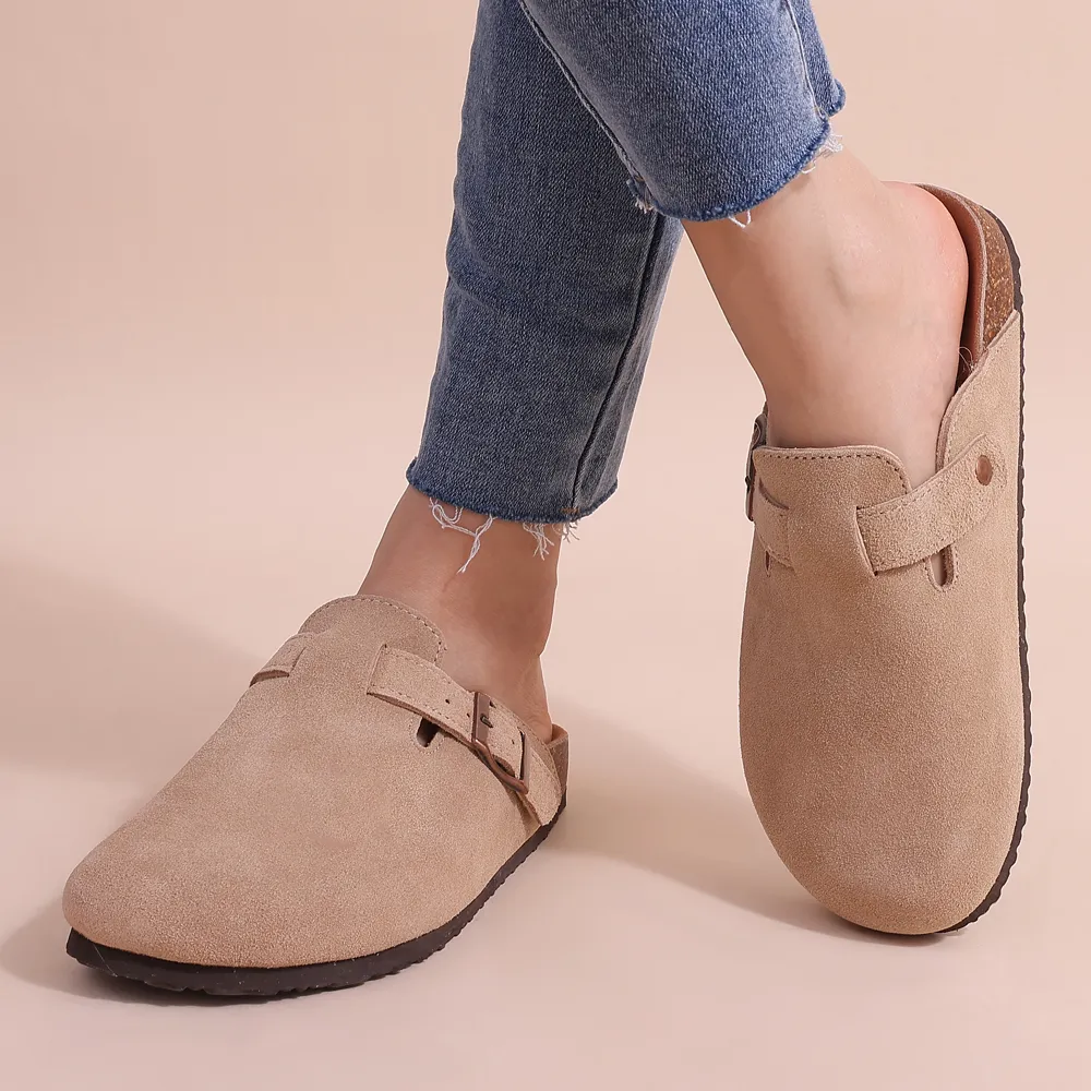 USS Shoes Oriana Women's Classic Suede Cork Clogs