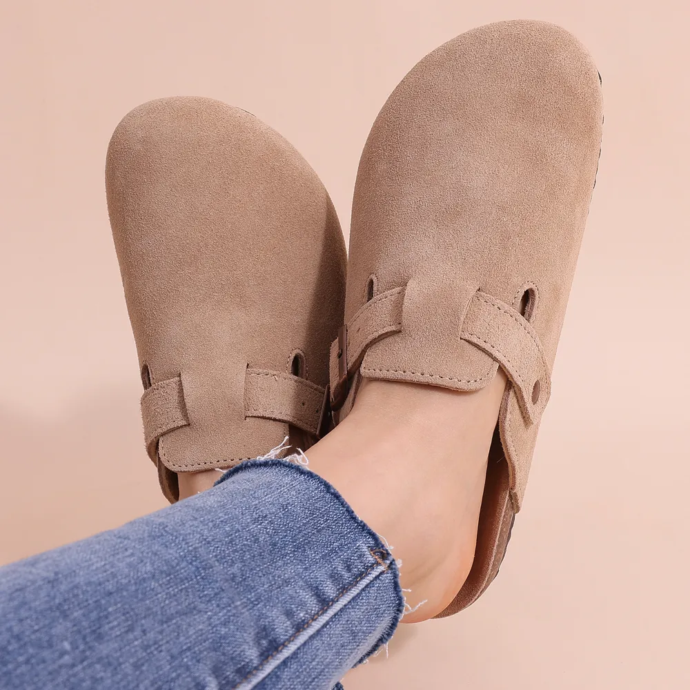 USS Shoes Oriana Women's Classic Suede Cork Clogs
